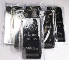 田中貴金属プラチナインゴット500g6本
