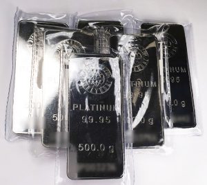 田中貴金属プラチナインゴット500g6本