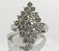Pt900 2.13ct ダイヤ リング