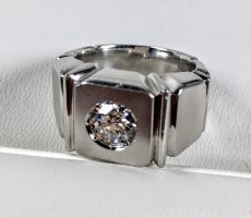 Pt850 1.14ct プラチナ ダイヤ リング