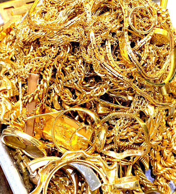 金 K18 ネックレス スクラップ 金貨