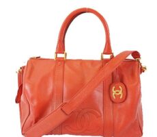 シャネル 2wayバッグ ココマーク キャビアスキン レッド