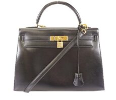 エルメス　ケリー32 〇T刻印 ボックスカーフ