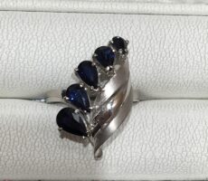 青石付き　K18　リング