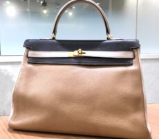 エルメス　ケリー35　トリヨンクレマンス　トリコロール
