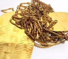 金　ゴールド　アクセサリー　ジュエリー　チェーン　大判　小判　レプリカ