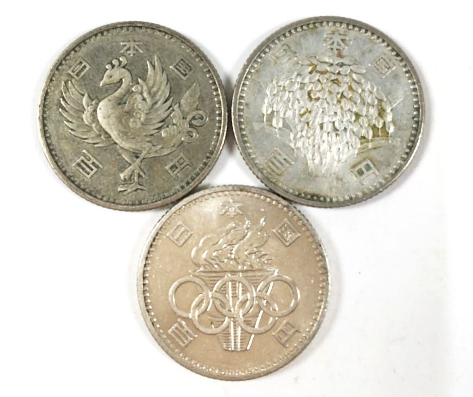 【100円銀貨】稲 鳳凰 東京オリンピック