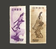 【切手趣味週間】1948年「見返り美人」1949年「月に雁」